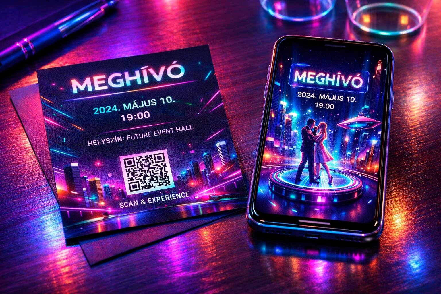 Kiterjesztett valóság használata rendezvénymeghívókon telefonos beolvasással