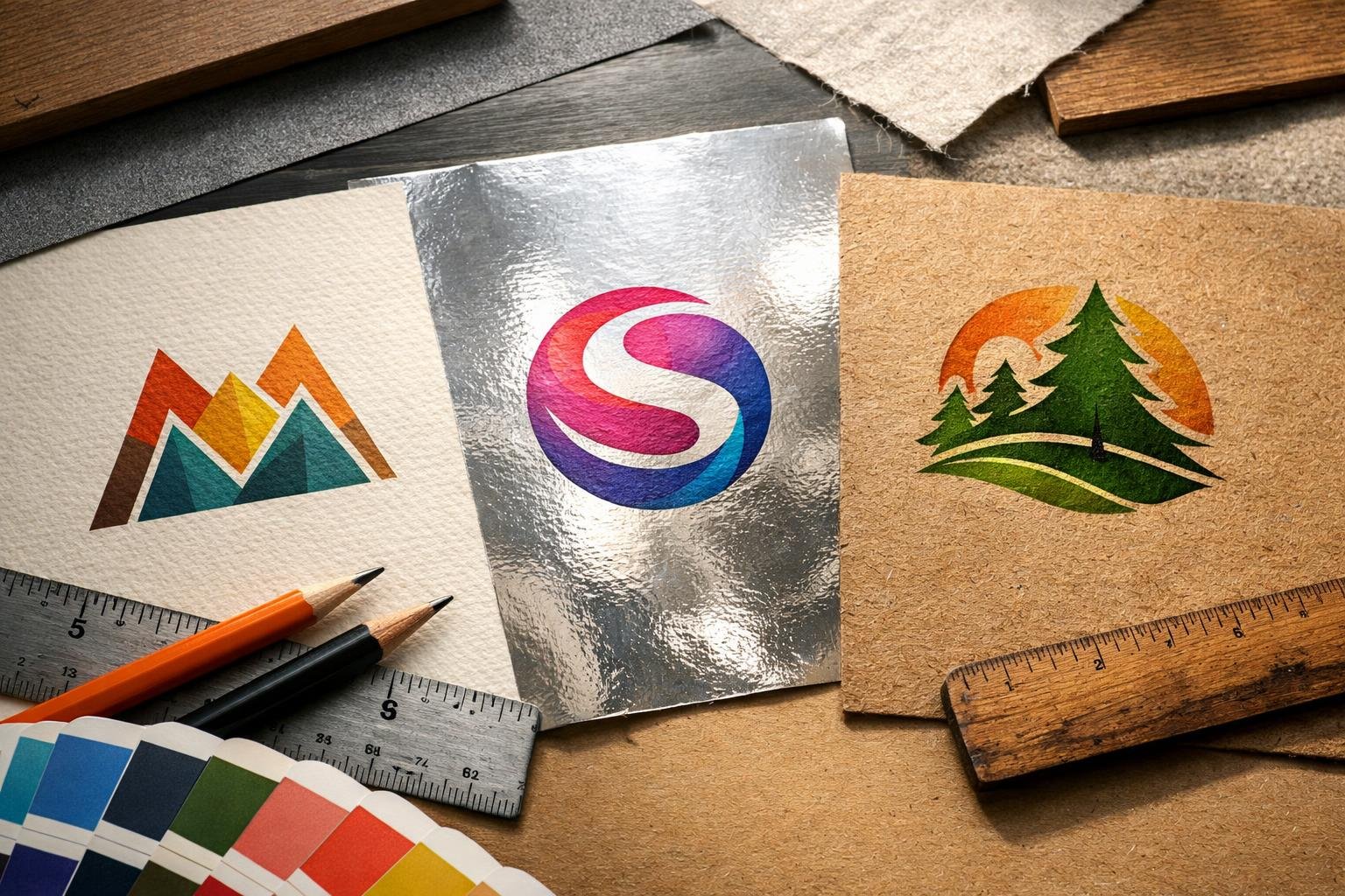 Logótervezés nyomtatott felületekre grafikai tervekhez