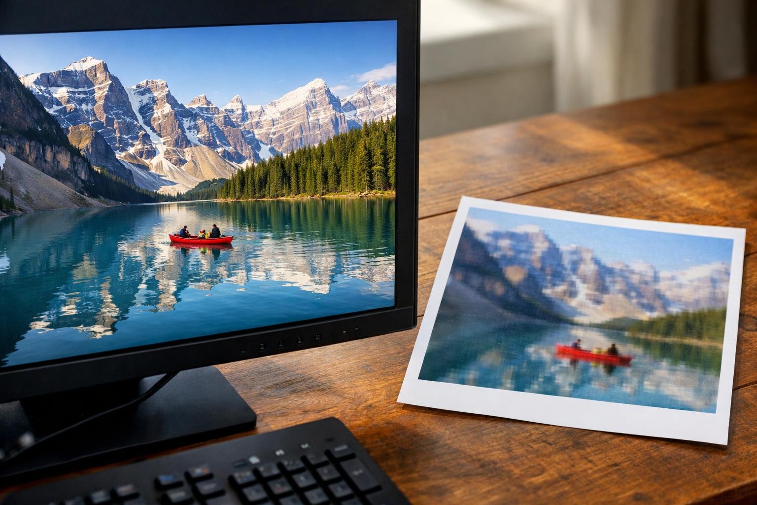 Életlen és pixeles nyomtatott fénykép oka felbontás probléma